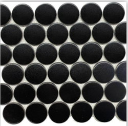 Roca CC Mosaics Plus Black Matte 2" Dot Mosaic